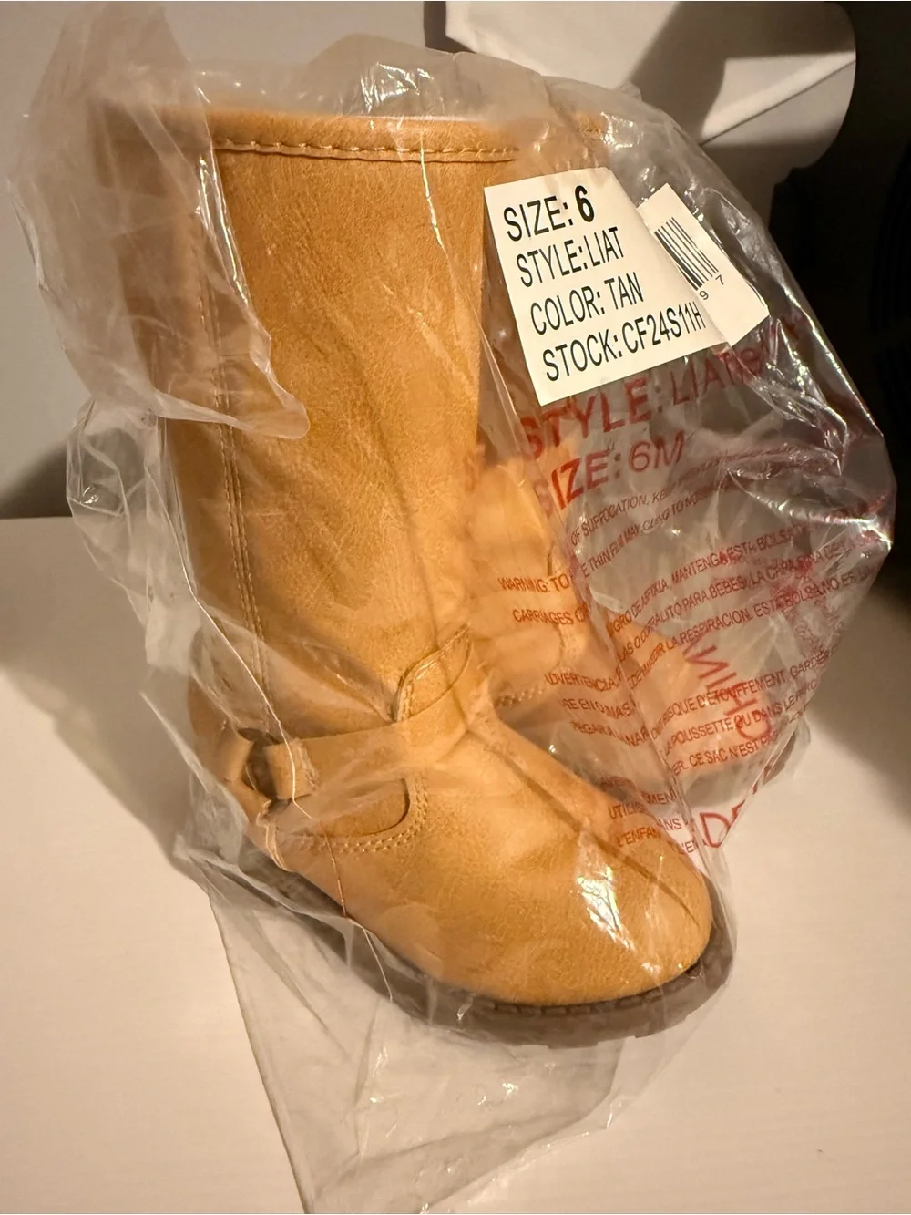 Toddler Girl- Carter's Tan Kids Suede-Look Boot